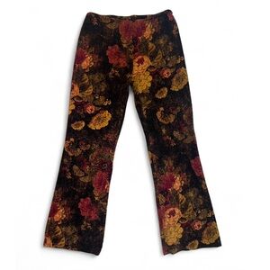 Floral Boot Cut Pants